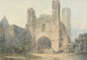セントオーガスティンゲート、カンタベリー 作： Joseph Mallord William Turner
